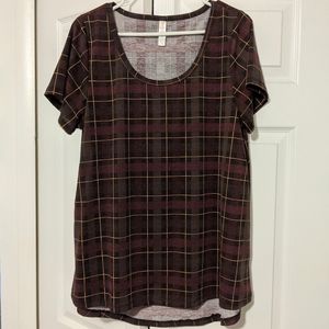 Lularoe Classic T Plaid XL